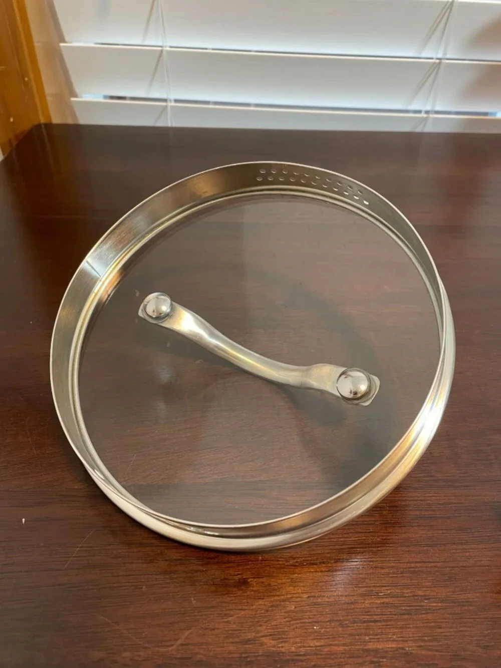 Replacement Straining Lid - Universal 7 inch by 1 inch - Stainless Steel